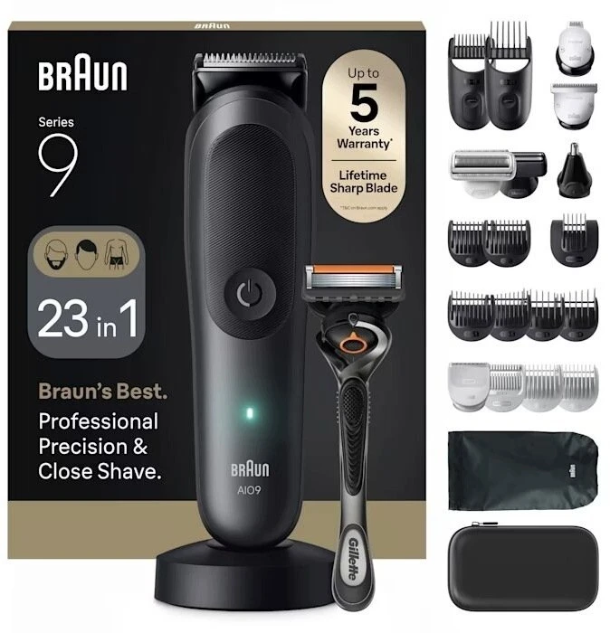 Barzdaskutė AIO9520 Braun Kirpimo Rinkinys Viskas Viename 23in1
