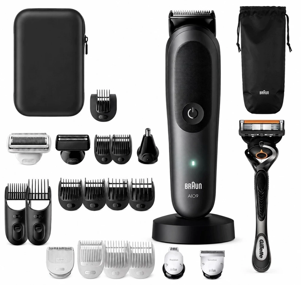 Barzdaskutė AIO9520 Braun Kirpimo Rinkinys Viskas Viename 23in1