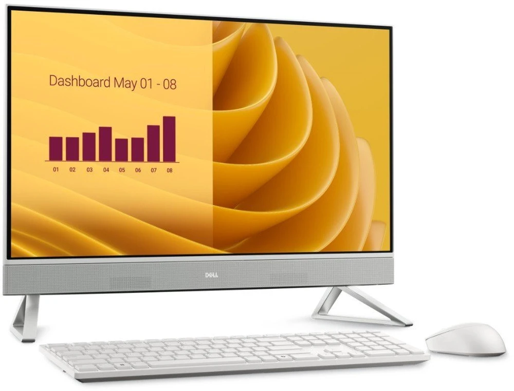 Stacionarus kompiuteris Kompiuteris Dell All-in-One EC27250 Core 7-150U 32GB 2TB SSD 27'' Wi-Fi 6E Perlinė balta (EC27250_RPLU-R_010)