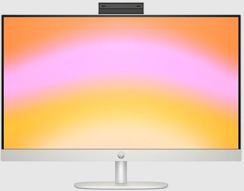 Hewlett Packard (HP) Stacionarus Kompiuteris - HP 27-cr0222nw | Ryzen 7 7730U | 16 GB | 512 GB SSD | 27" Full HD | Wi-Fi 6 | Win11 | Balta