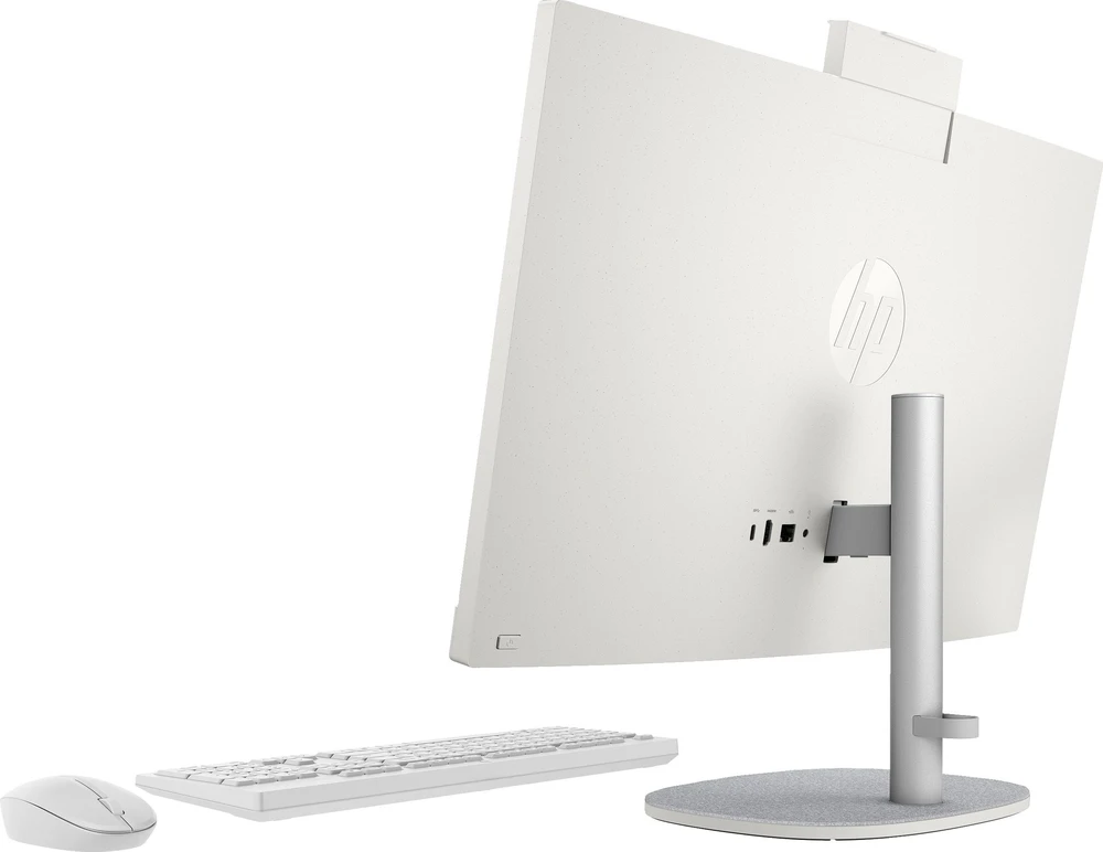 Stacionarus kompiuteris Hewlett Packard (HP) HP 24-cr0332nw AMD Ryzen™ 7 7730U 60,5 cm (23,8 colio) 1920 x 1080 pikselių „viskas viename“ asmeninis kompiuteris 16 GB DDR4-SDRAM 512 GB SSD „Windows 11 Home“ „Wi-Fi 6“ (802.11ax) Baltas