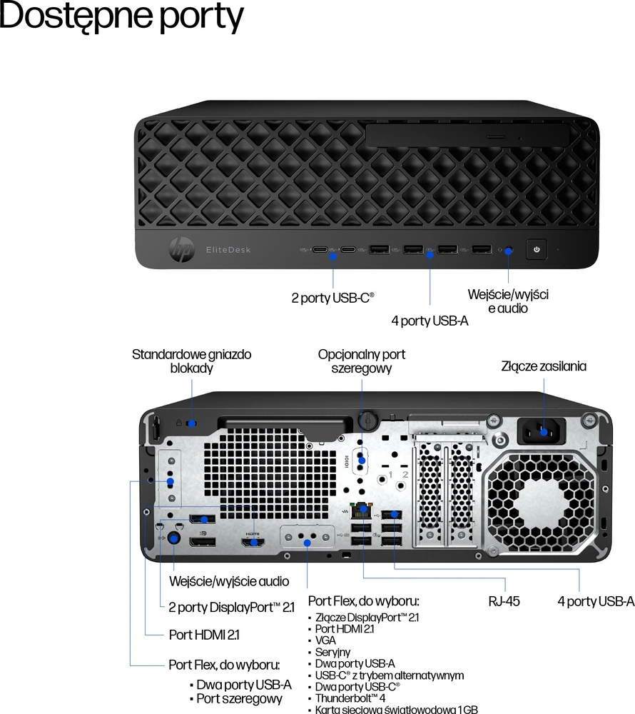 Stacionarus kompiuteris HP EliteDesk 8 SFF G1i AI, Intel Core Ultra 5 235, 16 GB DDR5-SDRAM, 512 GB SSD, Windows 11 Pro, AI PC, juodos spalvos