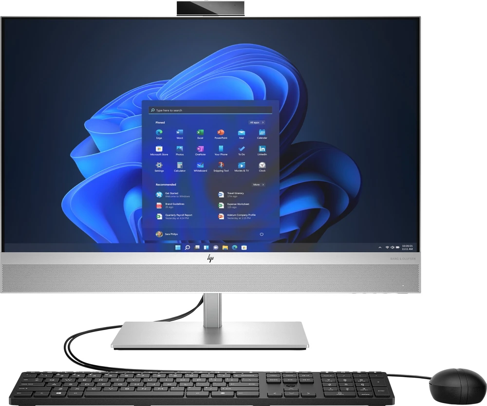 Stacionarus kompiuteris „Hewlett Packard“ (HP) „HP EliteOne 870 G9 AiO i7-14700“ 27,0 colio FHD IPS 250 nitų AG 16 GB SSD 512 UHD 770 5,0 Mpix W11Pro 3Y OnSite“
