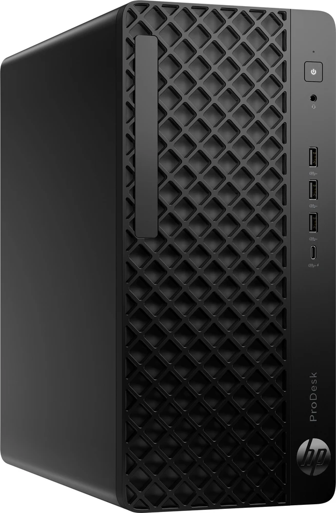 Stacionarus kompiuteris Hewlett Packard (HP) HP ProDesk 4 Tower G1i Desktop AI PC Intel Core Ultra 5 225 16 GB DDR5-SDRAM 512 GB SSD Windows 11 Pro Juodas