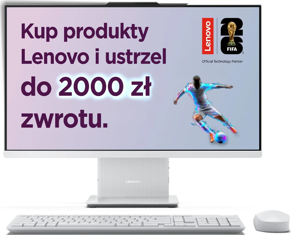 Lenovo IdeaCentre AIO 3 27 - Core i7-13620H | 27''-FHD-99% sRGB | 16 GB | 512 GB | Indukcja | Win11Home | Debesis Pilkas