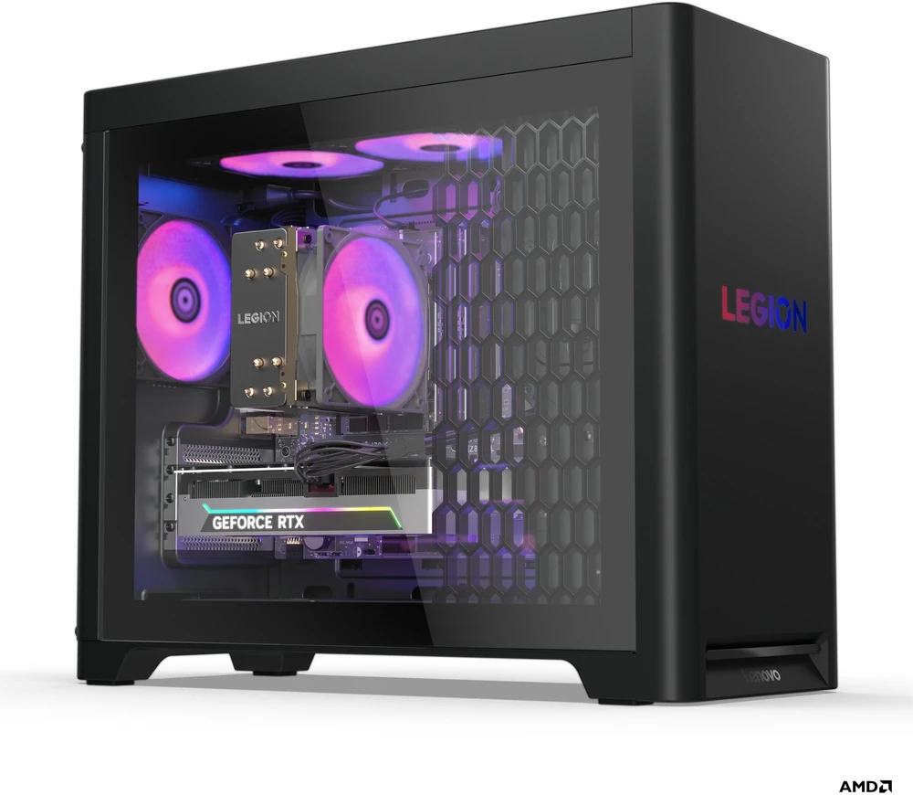 Lenovo Legion T5 30AGB10 Ryzen 5 7600 32GB DDR5 5600 1TB SSD GeForce RTX 5060 Ti 8GB Wi-Fi + Bluetooth Windows 11 Eclipse Juodas