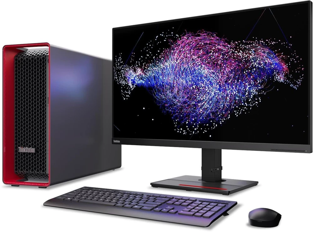 Stacionarus kompiuteris Kompiuteris Lenovo ThinkStation P8 30HH - Tower - 1 x Ryzen ThreadRipper PRO 9965WX / 4 GHz - AMD PRO - RAM 128 GB - SSD 1 TB - TCG Opal Encryption, NVME, Performance - be grafikos - 1GbE, 10GbE - Win 11 Pro - Monitorius: nėra - Klaviatūra: vokiška - TopS (30