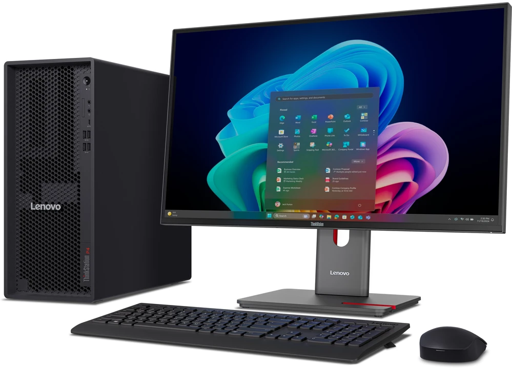 Stacionarus kompiuteris Komputer Lenovo TS P4 R7P-9755 64GB (30KN003LGE)