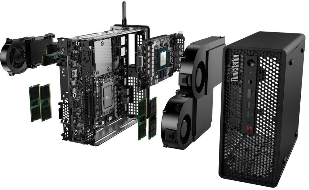 Stacionarus kompiuteris Lenovo ThinkStation P3 Ultra SFF | Intel Core™ i7-13700K | 32 GB RAM | Ubuntu Linux LTS