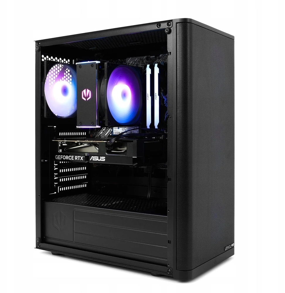 Stacionarus kompiuteris Level GO [G23] Ryzen 5 | RTX 5060 | 32GB | 2TB+4TB | W11H