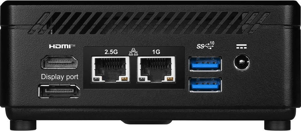 Mini desktop PC MSI Cubi 5 1M-440BEU barebone Core 3 / WiFi 6E + BT 5.3 / 1×2.5Gbps + 1x1Gbps juodos spalvos