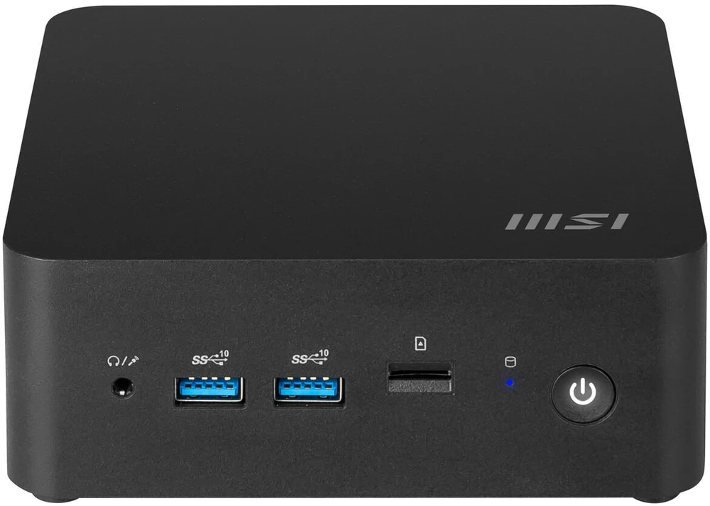 Mini stacionarus kompiuteris MSI Cubi NUC 1MG-237BEU barebone Core 7 / Wi-Fi 6E + BT / 2×2.5 Gbps (juodas)