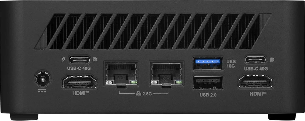 Komputer MSI MSI PC Cubi Z AI 8M-008BEU, R5 8645HS, N/A, N/A SSD, N/A, No OS, Juodas