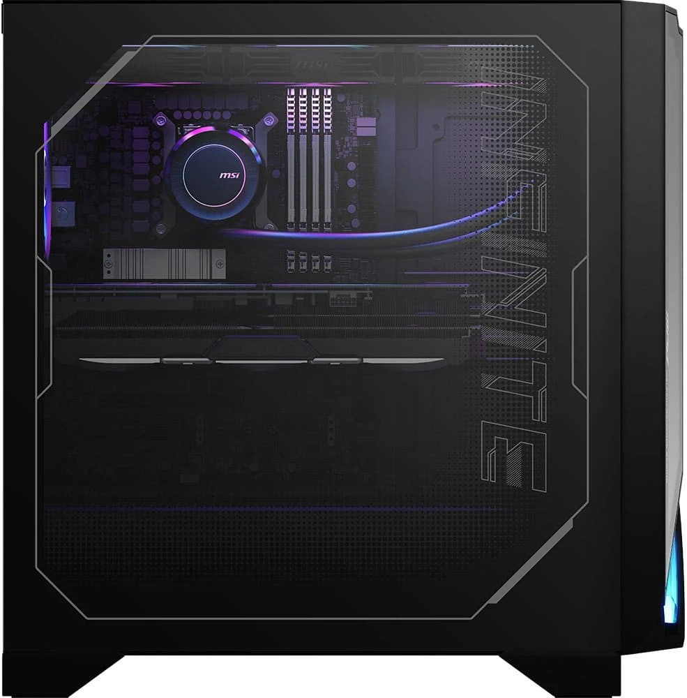 MSI MPG Infinite X3 AI 2NVR7-641EU Intel Core Ultra 7 265KF 32 GB DDR5-SDRAM 1 TB SSD NVIDIA GeForce RTX 5070 Ti Windows 11 Home Stacionarus kompiuteris Juodas