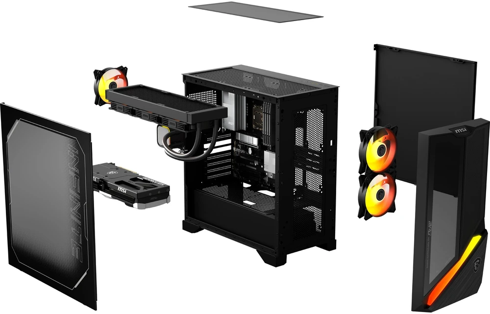 Stacionarus kompiuteris MSI MPG Infinite Z3 X3D 7NVRR7-875EU Ryzen 7 7800X3D 32GB DDR5 SSD1TB GeForce RTX 5070 12G SHADOW 2X AMD/RZ616 Wi-Fi 6E Bluetooth 5.3 850W Win11 Juodas 2Y