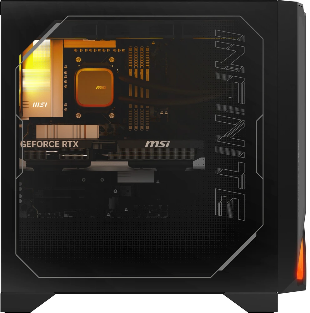 Stacionarus kompiuteris MSI MPG Infinite Z3 X3D 7NVRR7-875EU Ryzen 7 7800X3D 32GB DDR5 SSD1TB GeForce RTX 5070 12G SHADOW 2X AMD/RZ616 Wi-Fi 6E Bluetooth 5.3 850W Win11 Juodas 2Y