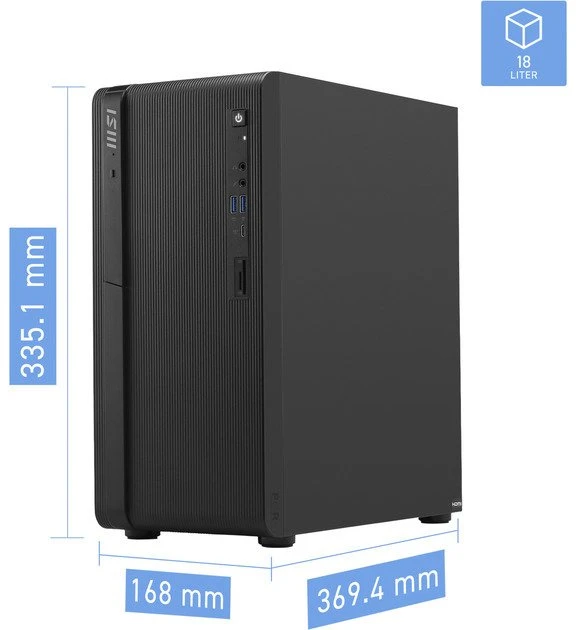 Stacionarus kompiuteris MSI PRO DP180 AI 8HG-1436AT i5-225/16GB/512GB SSD juodas W11P