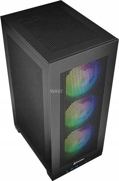 Sharkoon REBEL C20 ITX RGB, Tower-case - juodas