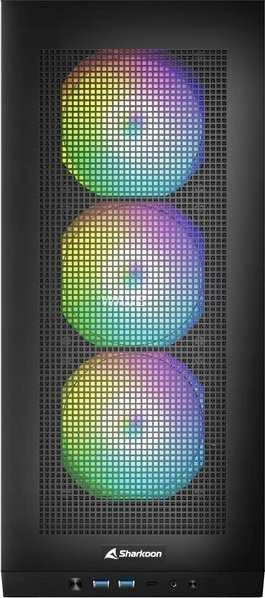 Sharkoon REBEL C20 ITX RGB, Tower-case - juodas