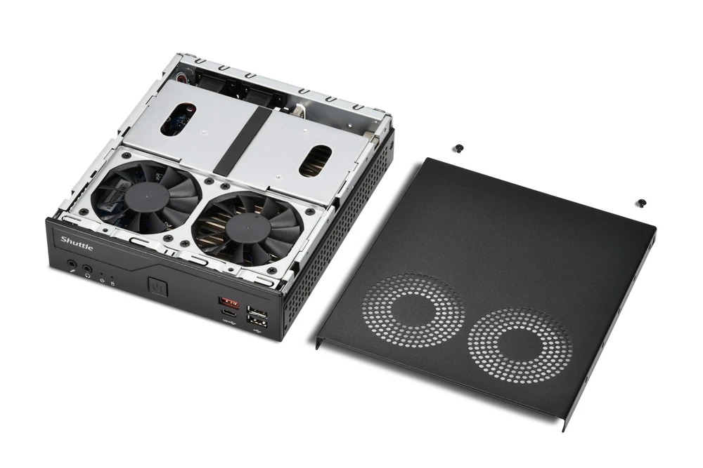 Kompiuterio korpusas Shuttle Barebone XPC slim DH810 LGA1851 8GB 1xSATA 1xM.2 (DH810_BUNDLE_8GB)