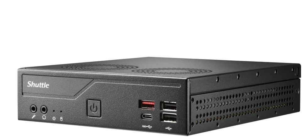 Komputer Shuttle Barebone XPC slim LGA1851 2xSODIMM 1xSATA 1xM.2 NoOS (DH810S)