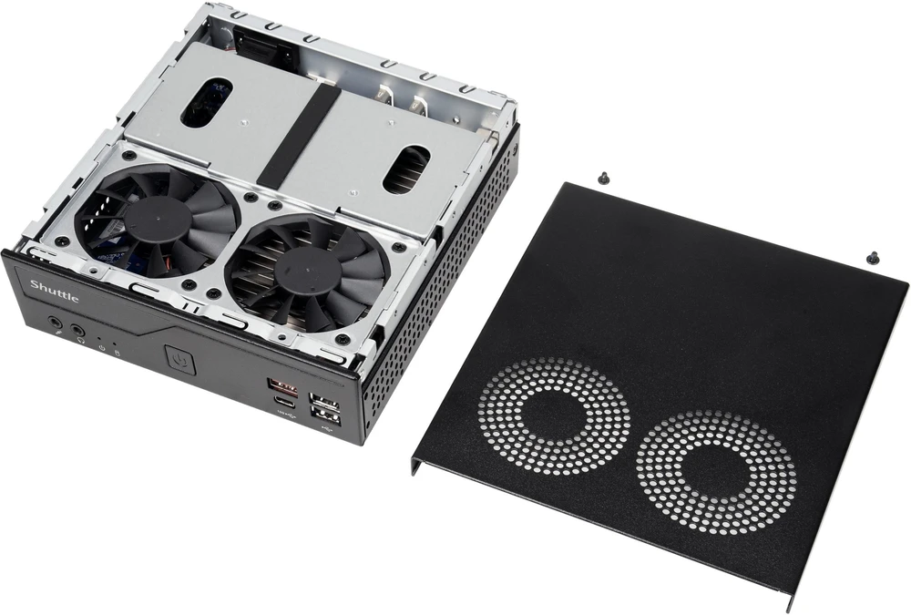 Komputer Shuttle Barebone XPC slim LGA1851 2xSODIMM 1xSATA 1xM.2 NoOS (DH810S)