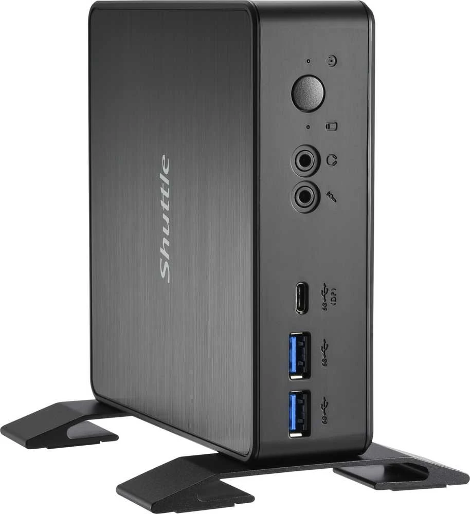 Shuttle NC40U5 Barebone 0.84L dydžio asmeninis kompiuteris, juodas, i5-1235U, Intel SoC