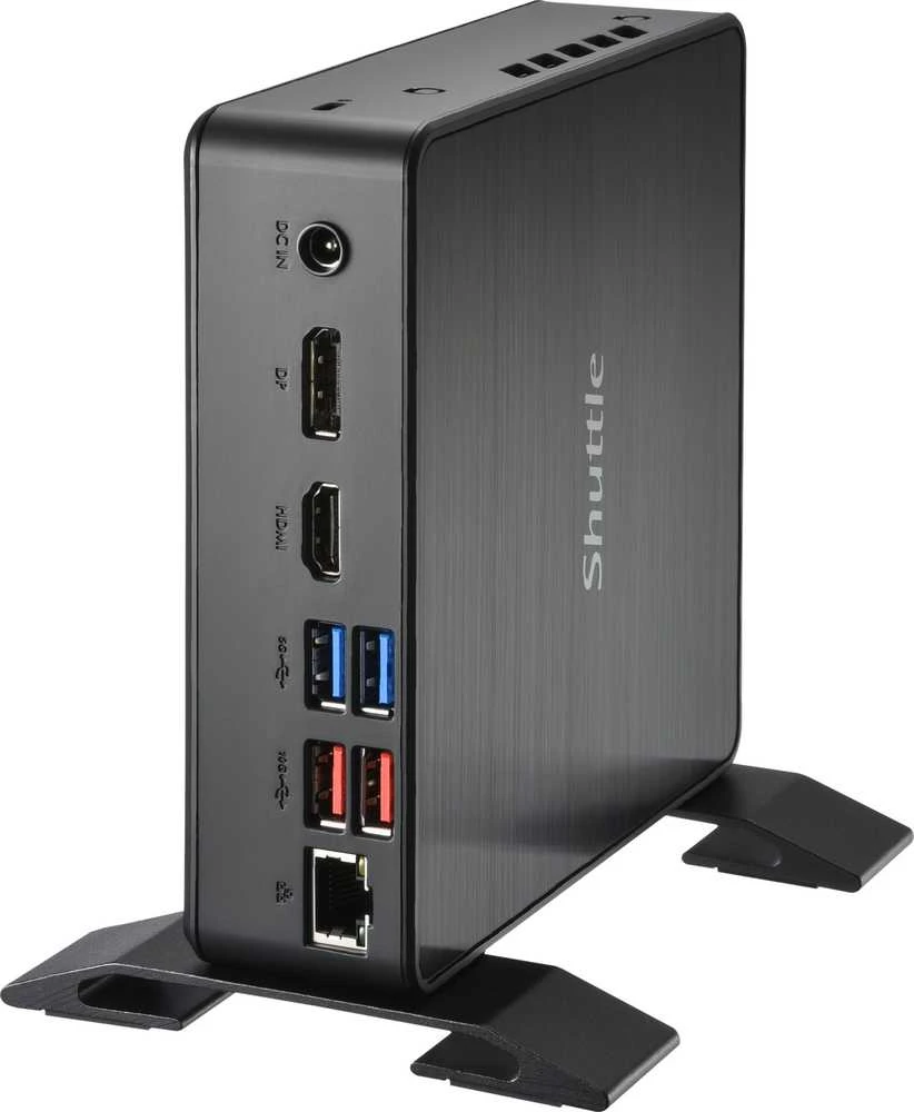 Shuttle NC40U5 Barebone 0.84L dydžio asmeninis kompiuteris, juodas, i5-1235U, Intel SoC