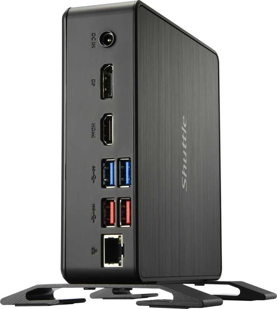 Shuttle NC40U5 Barebone 0.84L dydžio asmeninis kompiuteris, juodas, i5-1235U, Intel SoC