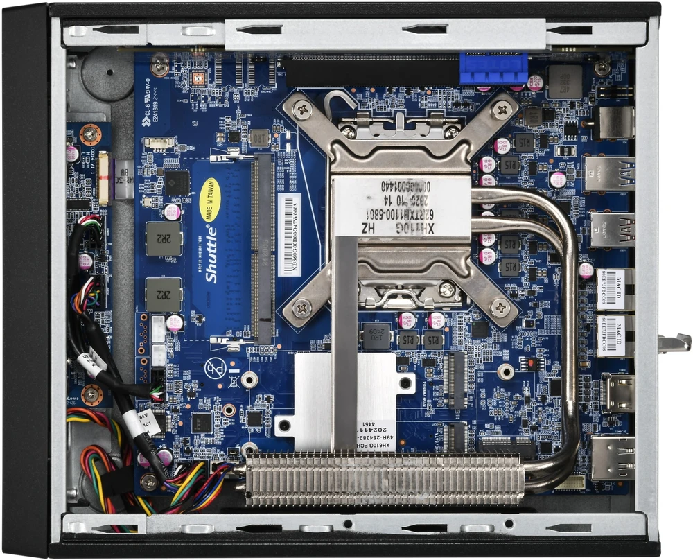 Kompiuteris Shuttle SHUTTLE Barebone XPC slim XB860G2 LGA1851 2xSODIMM DDR4 3xM.2 2xSATA