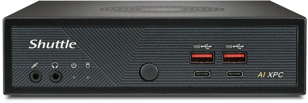Komputer Shuttle Slim AI PC DN11H7 Wielkość PC 1.35L Juodas 155H Intel SoC