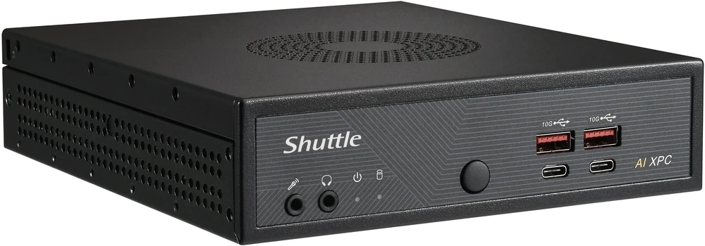 Komputer Shuttle Slim AI PC DN11H7 Wielkość PC 1.35L Juodas 155H Intel SoC