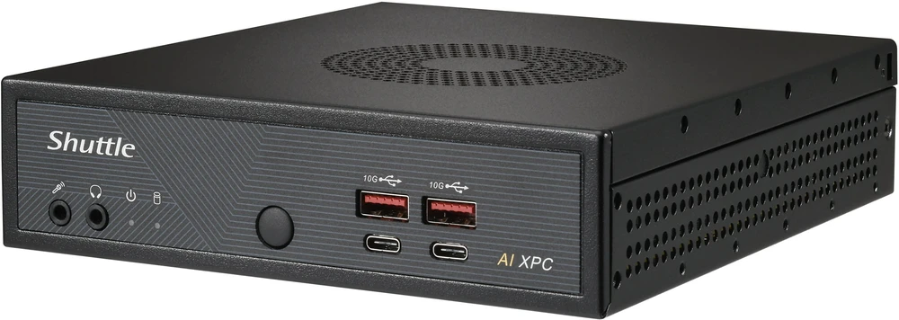 Komputer Shuttle Slim AI PC DN11H7 Wielkość PC 1.35L Juodas 155H Intel SoC