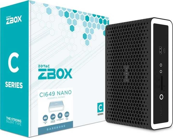 Zotac „ZBOX CI649 Nano Barebone“ su „Intel Core i5-1335U“ 2xDDR5 SODIMM, 1xSATA, 1xM.2, dviejų LAN jungčių „WiFi“, 6, „Bluetooth 5.2“, 4xUSB 3.1, 1xUSB 2.0.