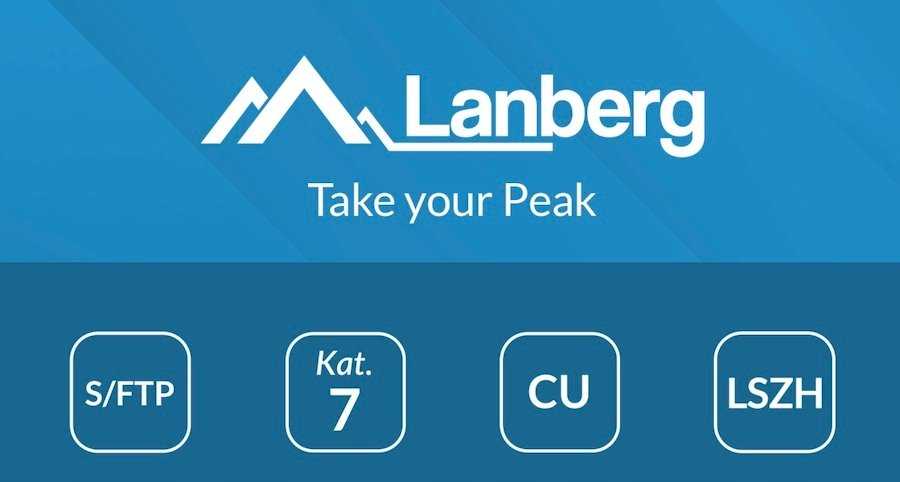 Komutacinis laidas KAT.7 S/FTP LSZH CU 20M PILKA FLUKE PASSED LANBERG