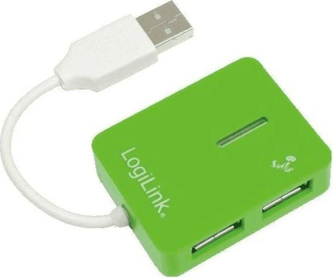 Logilink | USB 2.0 Hub 4-Port, Smile, Žalias