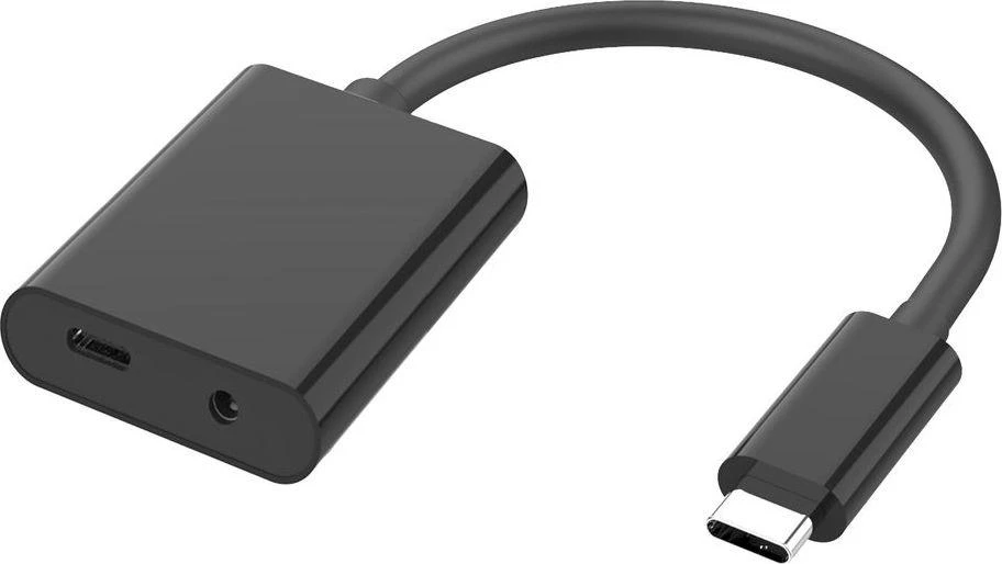 USB-C adapteris su 3.5 mm garsui ir įkrovimui
