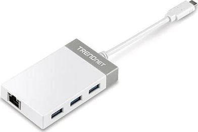 HUB USB TRENDnet 1x RJ-45 + 3x USB-A 3.0 (TU3-ETGH3)