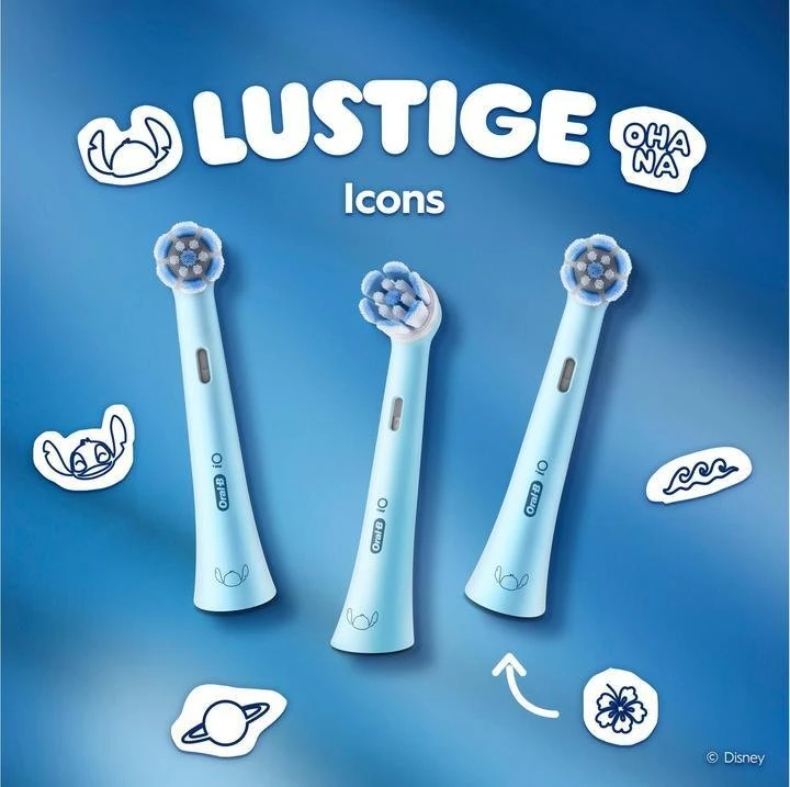 Dantų šepetėlis Końcówka Braun Oral-B antgaliai IO Kids Stitch 4 vnt. wymienne (931069)
