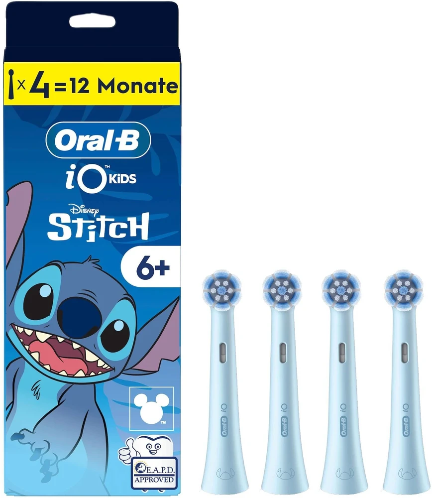 Dantų šepetėlis Końcówka Braun Oral-B antgaliai IO Kids Stitch 4 vnt. wymienne (931069)