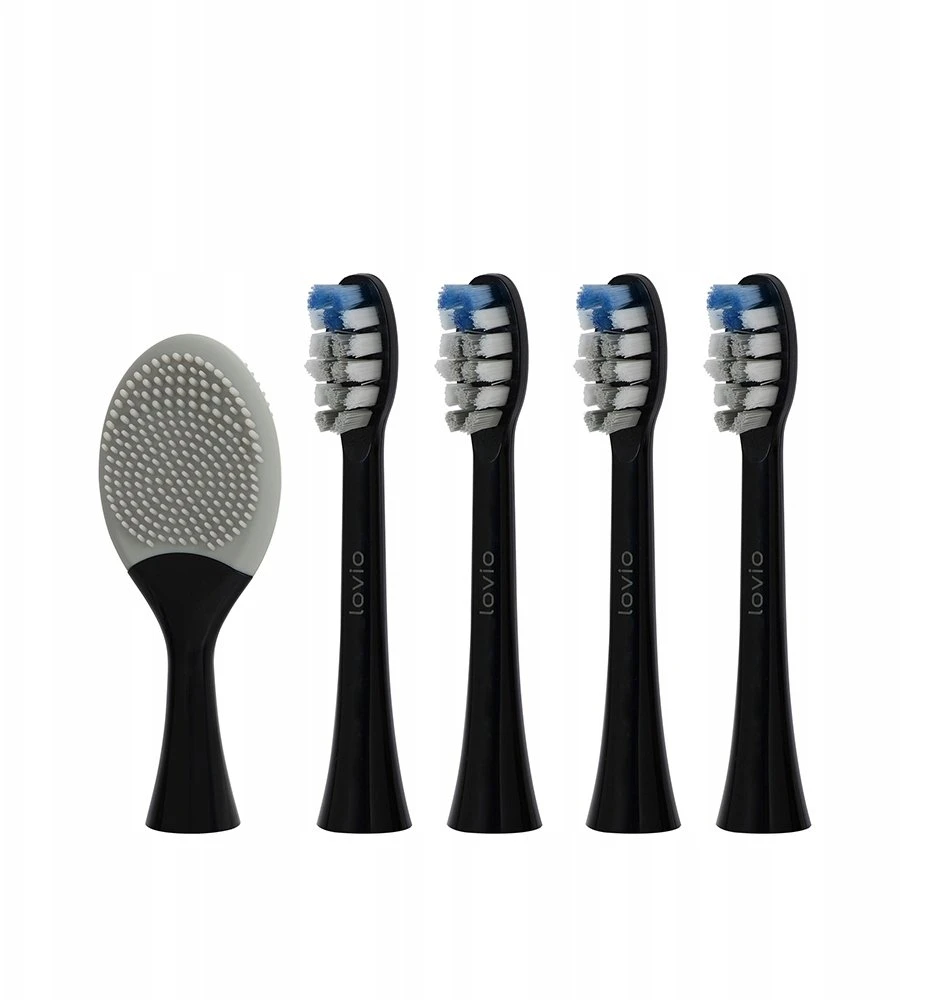 Lovio LVTB124BK-HM SonicProtect PRO šepetėlio galvutės vidutinės juodos