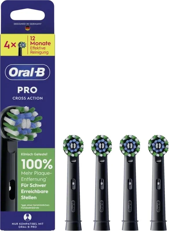 Końcówka Oral-B Dantų šepetėlis Heads juodas Pro CrossAction (015431)