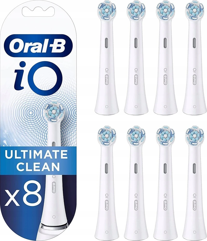 Dantų šepetėlių antgaliai Oral-B iO Ultimate Cleaning baltas 8 vnt