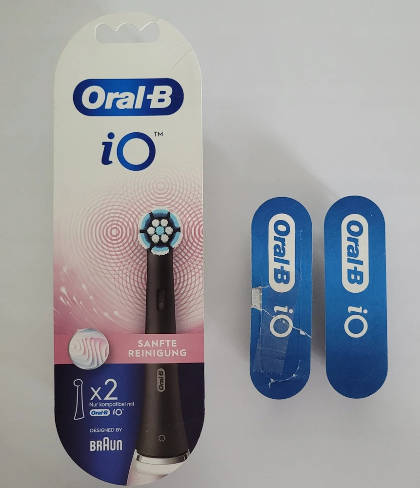 Braun Oral-B 13936240 dantų šepetėlio galvutė 2 vnt Juoda