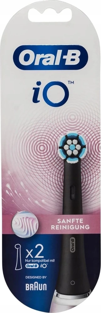 Braun Oral-B 13936240 dantų šepetėlio galvutė 2 vnt Juoda