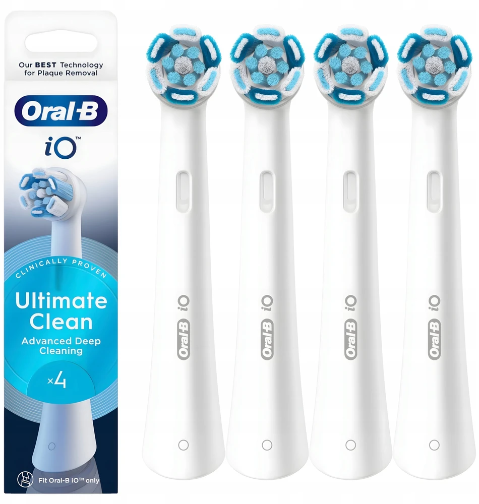 Oral-B iO Ultimate Clean antgaliai, 4 vnt. pakuotė