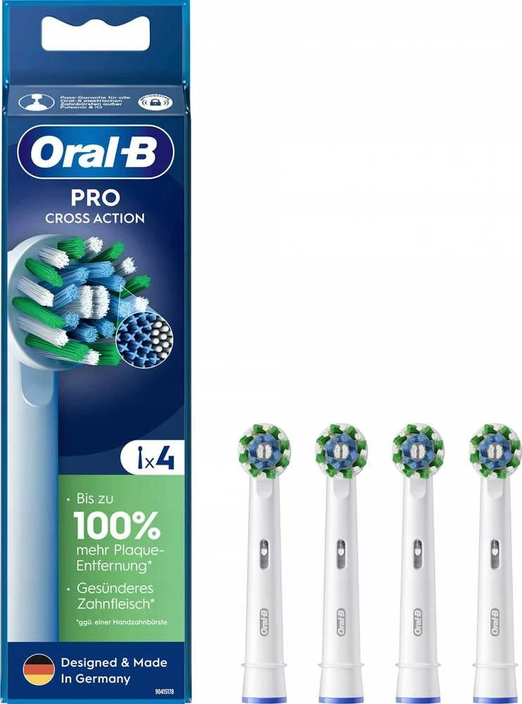 Oral-B CrossAction šepetėlių galvutės, 4 vnt