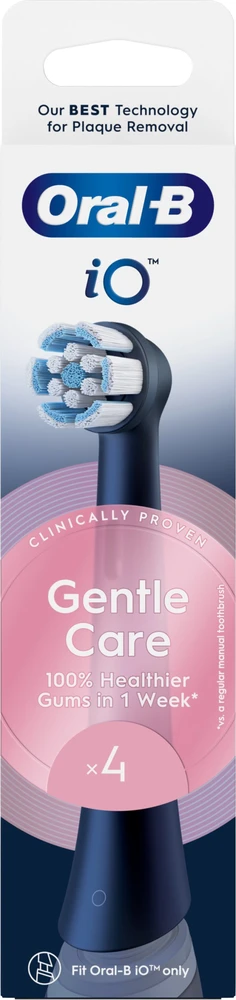 Dantų šepetėlis Braun SB-4 Oral-B iO Gentle Care Juodas keičiamos dantų šepetėlio galvutės 4 vnt.
