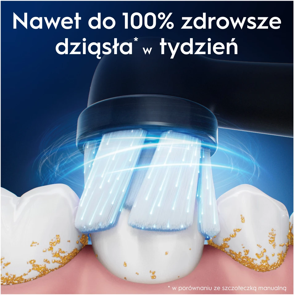 Braun SB-4 Oral-B iO Gentle Care Juodas keičiamos dantų šepetėlio galvutės 4 vnt.