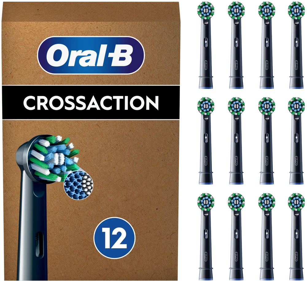 Dantų pūstuvai „Oral-B Pro CrossAction“ 12 vnt. pakuotė be jokių rūpesčių